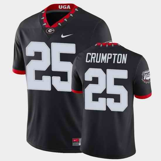 Men Georgia Bulldogs Ahkil Crumpton College Football Black Alternate Game Jersey